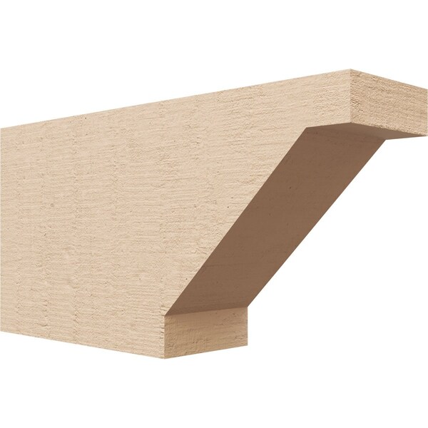 Ekena Millwork 4in. W x 8in. H x 16in. L Burlington Woodgrain TimberThane Rafter Tail, Primed Tan RFTUR04X08X16BURRCPR - main